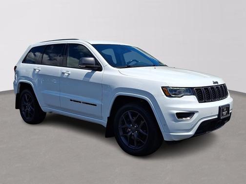 Bright White Clearcoat 2021 Jeep Grand Cherokee 80th Anniversary 4x4