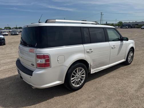 White Platinum Metallic Tri-Coat 2014 Ford Flex SEL