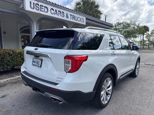 STAR WHITE MET TRI-COAT 2023 Ford Explorer PLATINUM