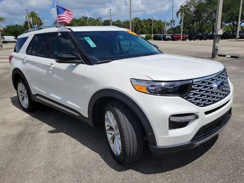 STAR WHITE MET TRI-COAT 2023 Ford Explorer PLATINUM