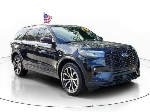AGATE BLACK METALLIC 2025 Ford Explorer ST-LINE
