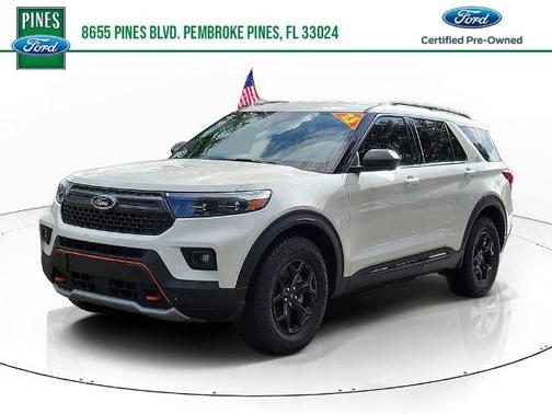 STAR WHITE MET TRI-COAT 2023 Ford Explorer TIMBERLINE