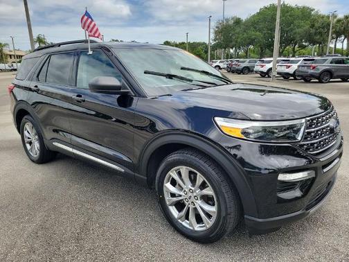 AGATE BLACK METALLIC 2023 Ford Explorer XLT