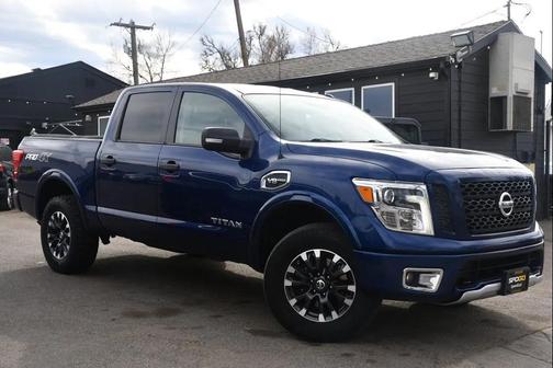 Deep Blue Pearl 2017 Nissan Titan PRO-4X