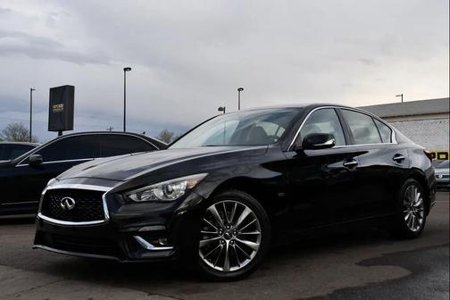 Black Obsidian 2019 INFINITI Q50 3.0t LUXE