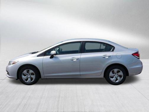 Alabaster Silver Metallic 2014 Honda Civic LX