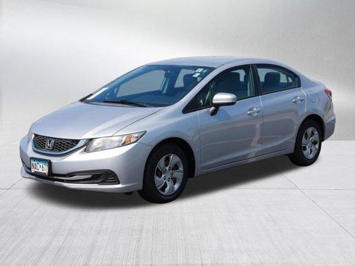 Alabaster Silver Metallic 2014 Honda Civic LX