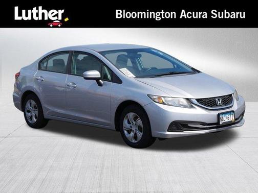 Alabaster Silver Metallic 2014 Honda Civic LX