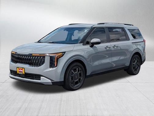 Ceramic Silver 2025 Kia Carnival Hybrid EX