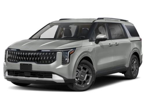 Ceramic Silver 2025 Kia Carnival Hybrid EX