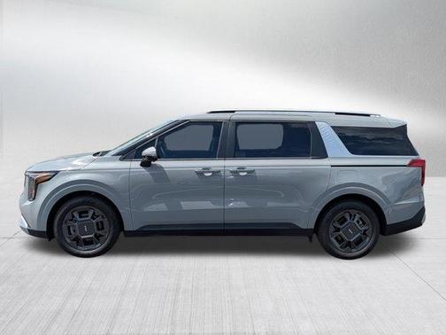 Ceramic Silver 2025 Kia Carnival Hybrid EX