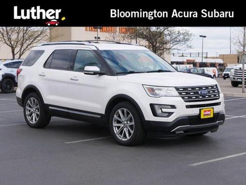 White Platinum Tri-Coat Metallic 2017 Ford Explorer Limited