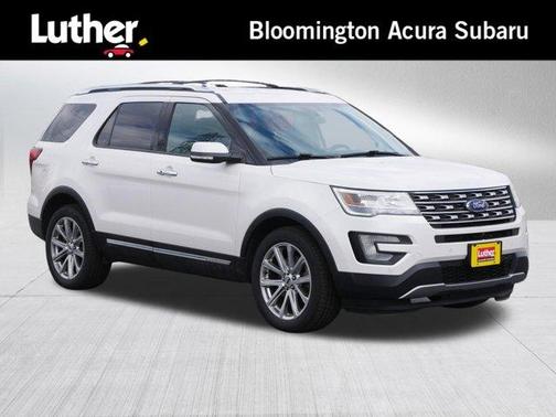 White Platinum Tri-Coat Metallic 2017 Ford Explorer Limited