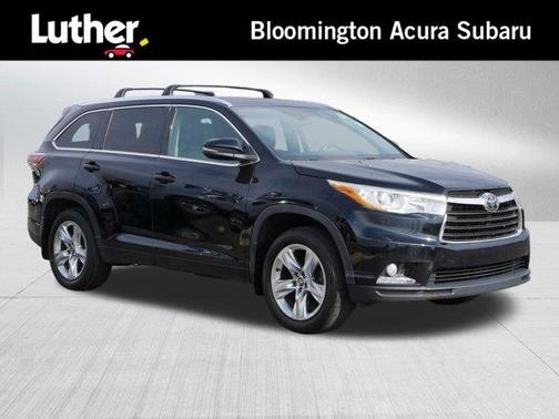 Midnight Black Metallic 2016 Toyota Highlander Limited