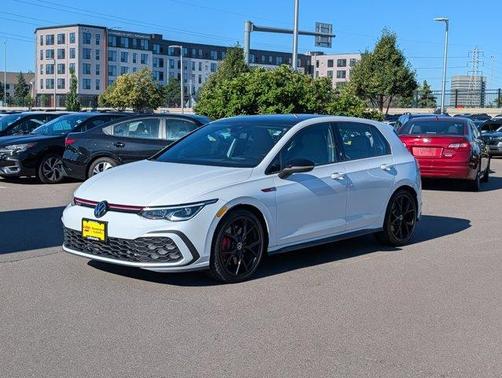 Opal White W / Black Roof 2024 Volkswagen Golf GTI 2.0T 380 Autobahn