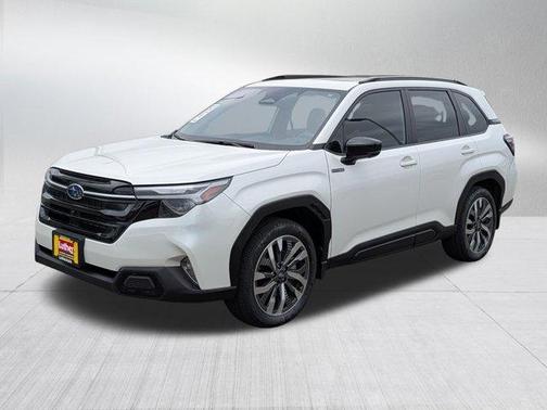 Crystal White Pearl 2025 Subaru Forester Hybrid Touring