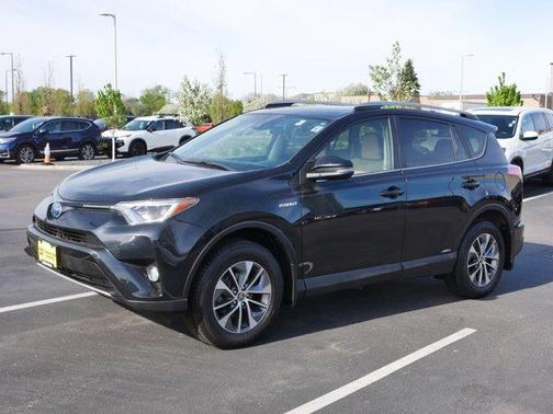 Black Sand Pearl 2018 Toyota RAV4 Hybrid XLE