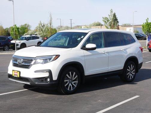 White Diamond Pearl 2019 Honda Pilot EX-L