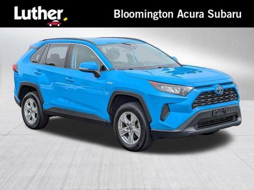 Blue Flame 2021 Toyota RAV4 Hybrid LE
