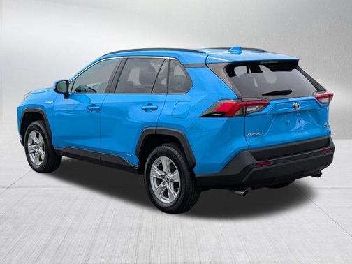 Blue Flame 2021 Toyota RAV4 Hybrid LE