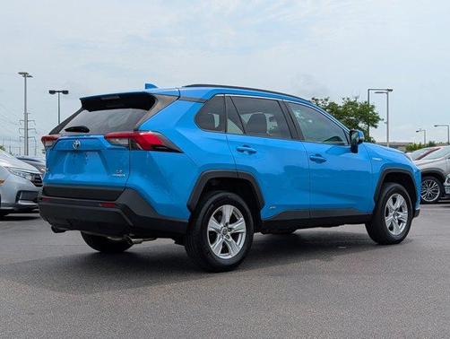 Blue Flame 2021 Toyota RAV4 Hybrid LE