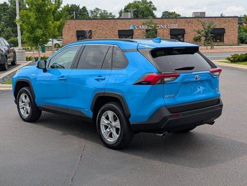 Blue Flame 2021 Toyota RAV4 Hybrid LE