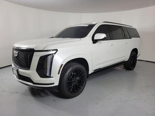 Crystal White Tricoat 2025 Cadillac Escalade ESV Sport Platinum