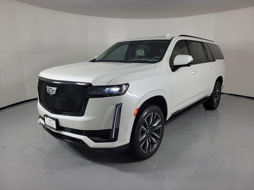 Crystal White Tricoat 2024 Cadillac Escalade ESV Sport Platinum