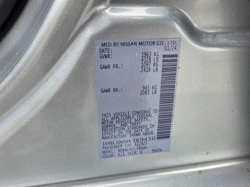 2024 Nissan Altima 2.5 SV