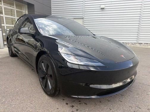 Black 2025 Tesla Model 3 Long Range