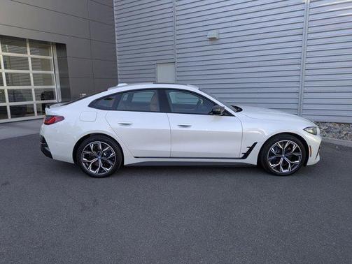Mineral White Metallic 2023 BMW i4 Gran Coupe M50