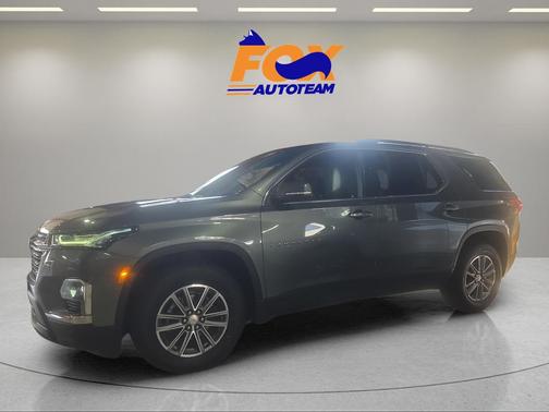 Silver Sage Metallic 2023 Chevrolet Traverse LT Cloth