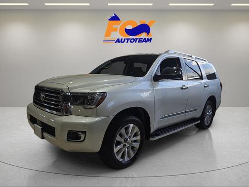 Blizzard Pearl 2019 Toyota Sequoia Platinum