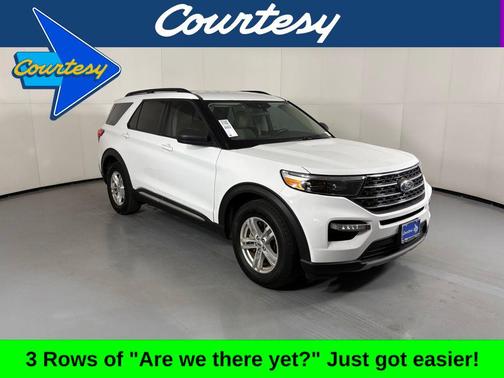 Oxford White 2023 Ford Explorer XLT