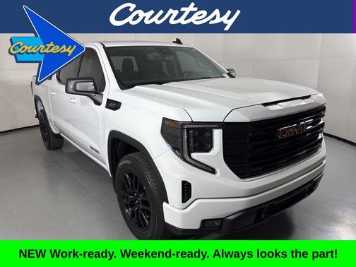Summit White 2025 GMC Sierra 1500 Elevation