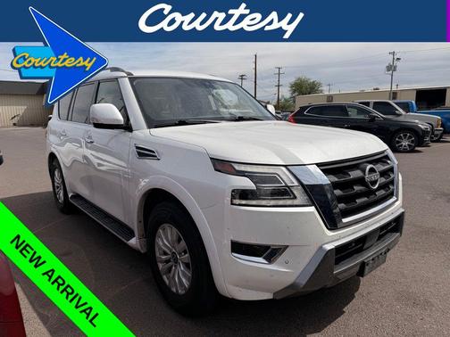 Aspen White Tricoat 2023 Nissan Armada SV 2WD