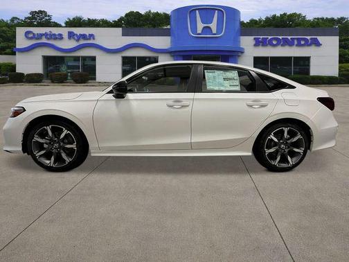 Platinum White 2026 Honda Civic Hybrid Sport