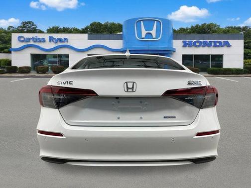 Platinum White 2026 Honda Civic Hybrid Sport