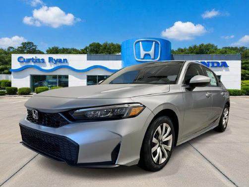 Solar Silver Metallic 2026 Honda Civic LX