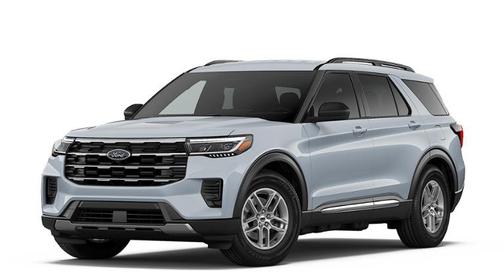 Space White Metallic 2026 Ford Explorer Active