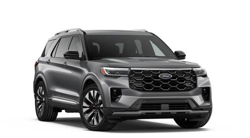Gray Metallic 2026 Ford Explorer Platinum