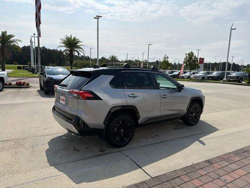 Silver Sky Metallic/Midnight Black Metallic 2023 Toyota RAV4 Hybrid SE