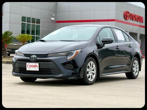 Midnight Black Metallic 2025 Toyota Corolla LE