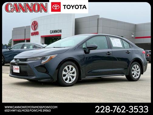 Midnight Black Metallic 2025 Toyota Corolla LE