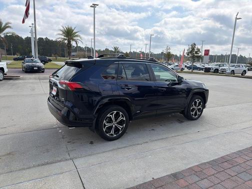 Blueprint/Midnight Black Metallic 2025 Toyota RAV4 Hybrid SE