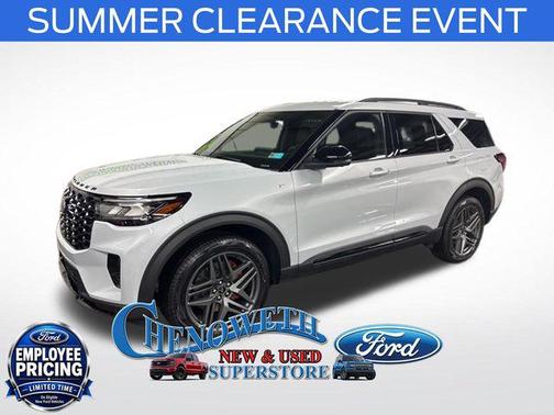Space White Metallic 2026 Ford Explorer ST-Line