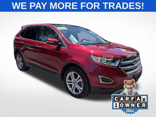 Ruby Red Metallic 2017 Ford Edge Titanium