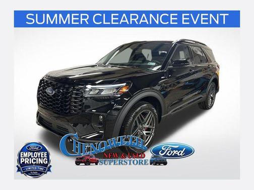 Agate Black Metallic 2026 Ford Explorer ST-Line