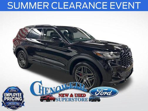 Agate Black Metallic 2026 Ford Explorer ST-Line