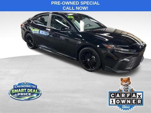 Midnight Black Metallic 2025 Toyota Camry SE